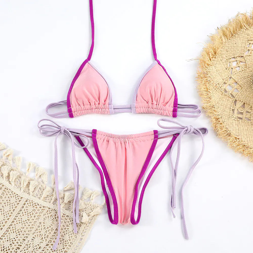 Conjunto bikini sexi floreal